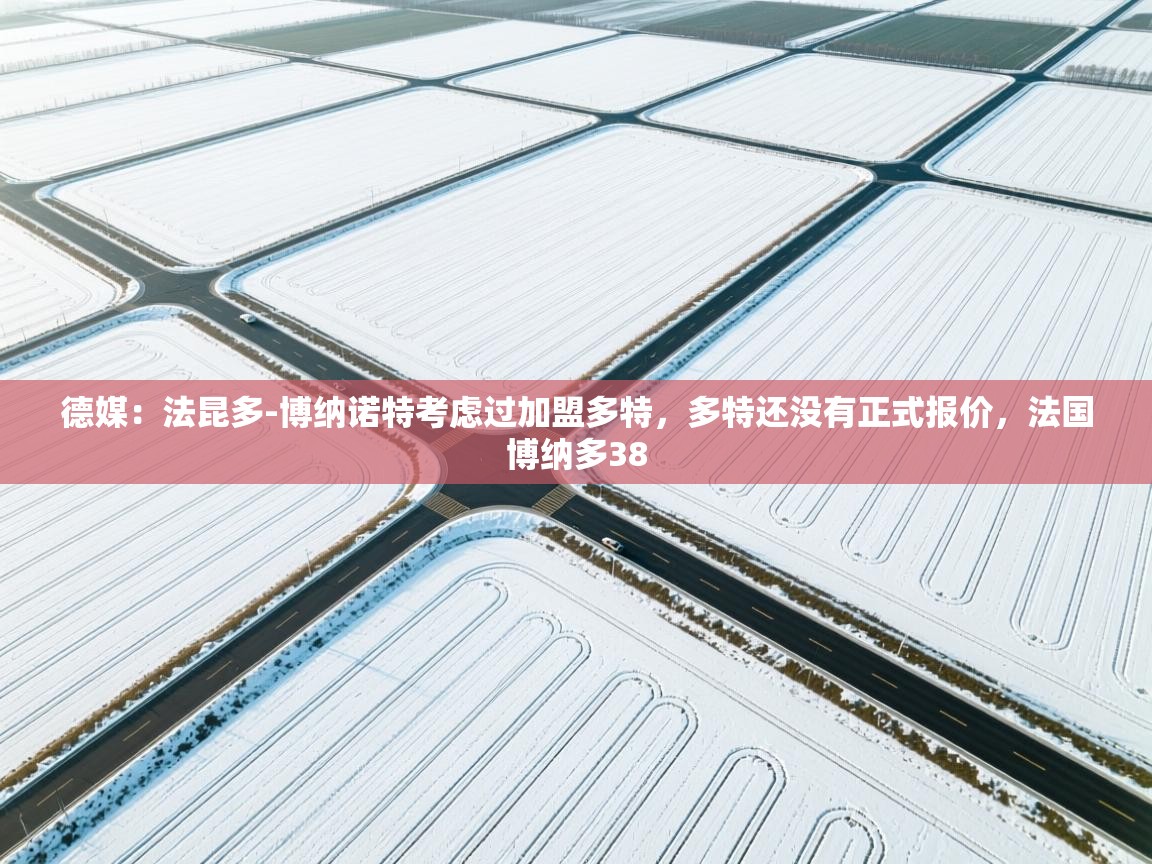 德媒:法昆多-博纳诺特考虑过加盟多特,多特还没有正式报价,法国博纳多38 第1张
